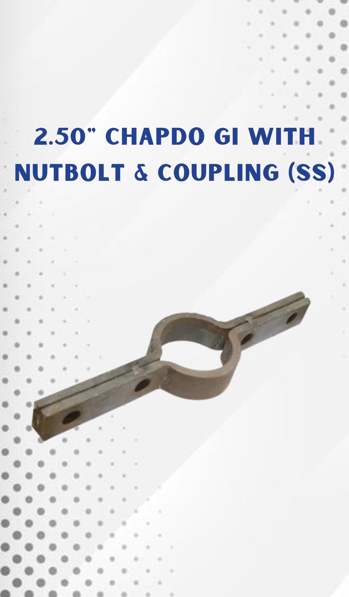 2.50" Chapdo GI with Nutbolt & Coupling (SS)
